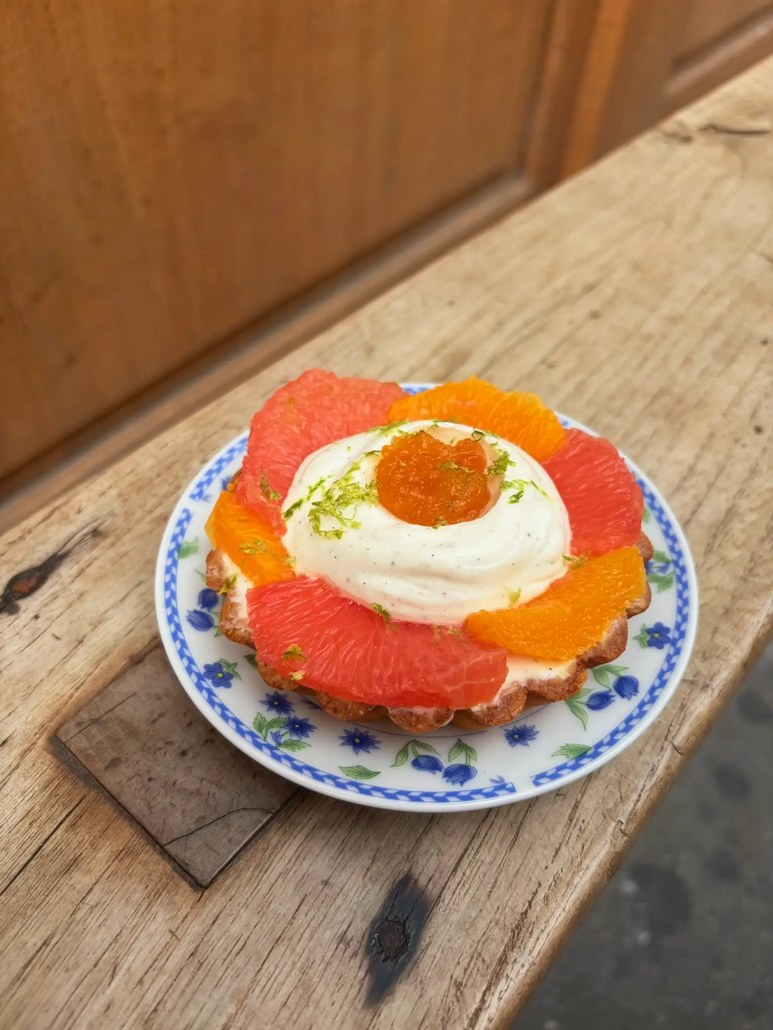 Tarte aux agrumes et ricotta